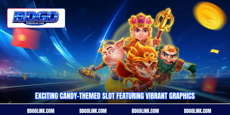 Exciting candy-themed slot featuring vibrant graphics
