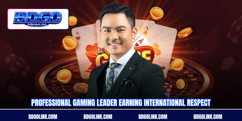 Professional gaming leader earning international respect