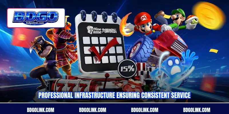 Professional infrastructure ensuring consistent service