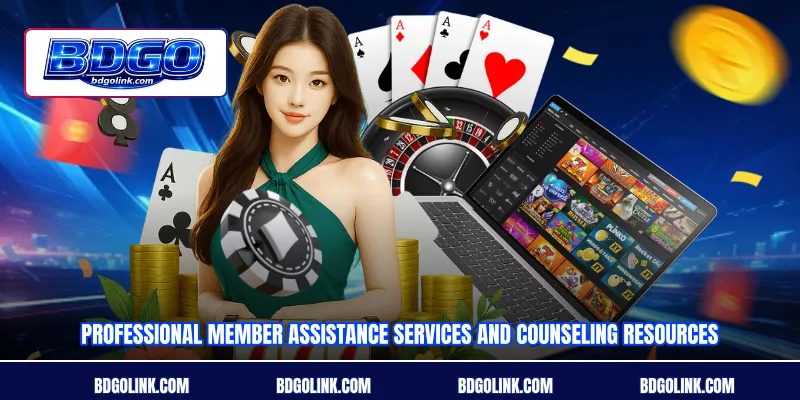 Professional member assistance services and counseling resources