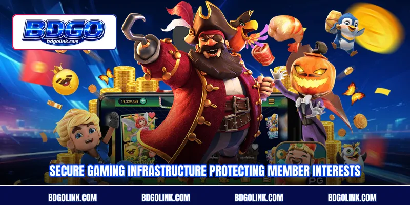 Secure gaming infrastructure protecting member interests